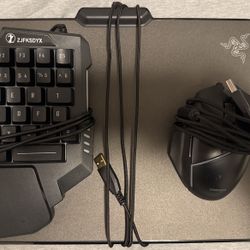 Gaming Keyboard And Mouse Whit Light Up Mouse Pad