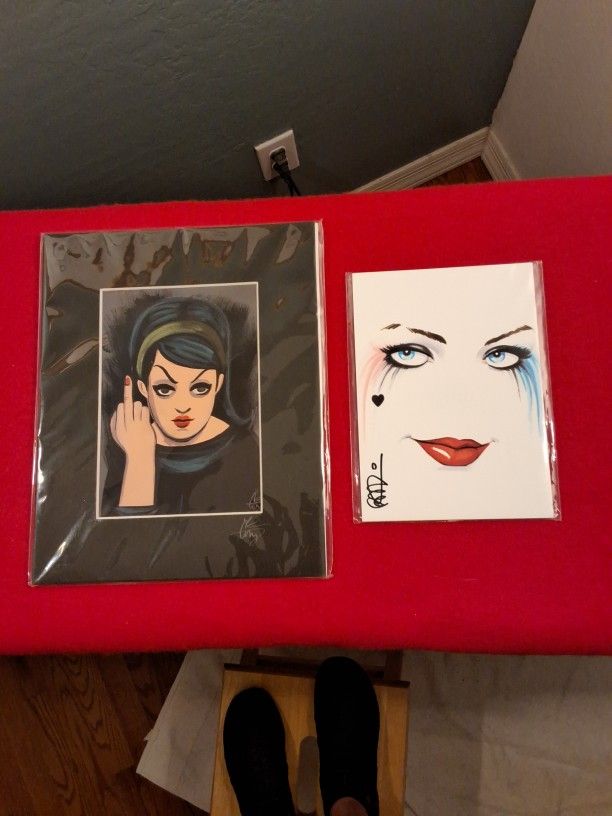 NEW/NOS Pair of Original Signed Prints. **EL GATO GOMEZ & SCOTT BLAIR**