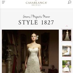 Casablanca Bridal Wedding Dress