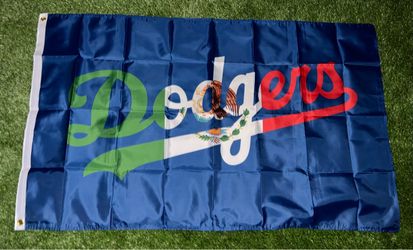 Mexico Dodgers flag size 5’x3’