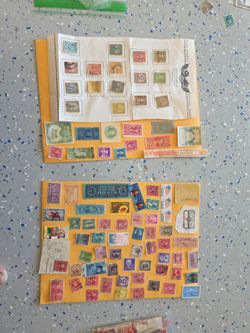 2 sheet usa old postage stamps lot DjT 88