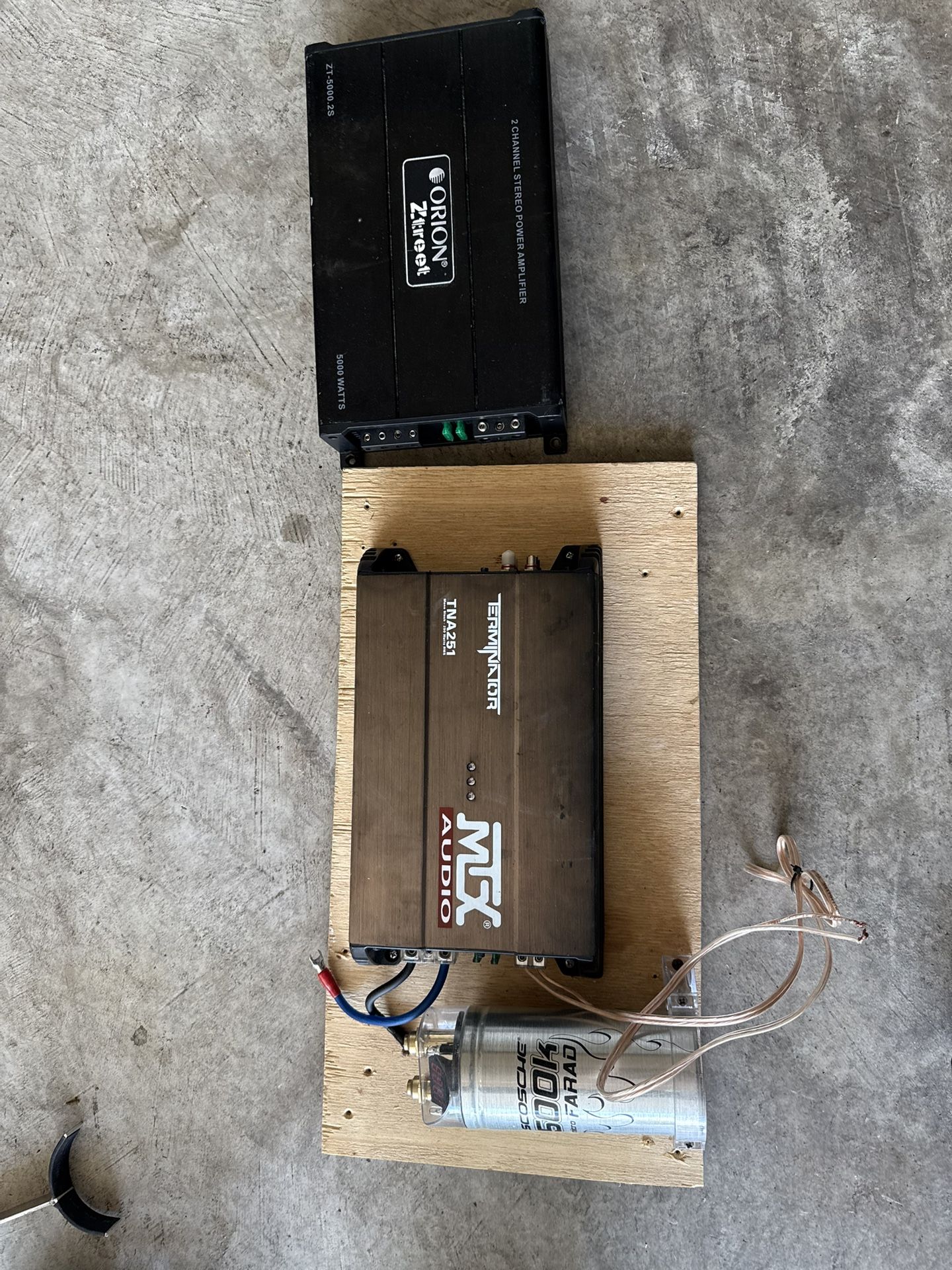Two Sets Of Subwoofers An Amps 