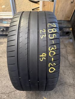 20” tire single michelin 285/30/20 with free installation $100