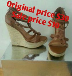 Light Brown Wedge Heels