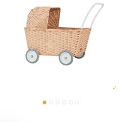 Light pink rattan Stroller