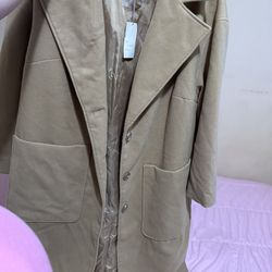 A New Day  tan over coat