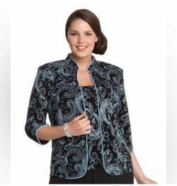 Sparkling XL Women’s Evening Jacket and Camisole