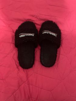 Balenciaga fur slides size 10.5