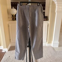 VTG Lee Women’s  Relaxed fit plaid trousers
