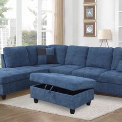 Brand New 2pc Sectional With FREE Ottoman Ready For Delivery 🚚 
