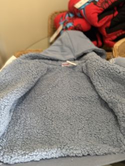 New marvel plush hoodie  Blue and white