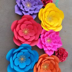 Colorful Paper Flowers 