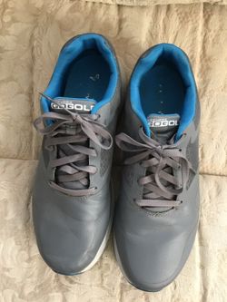 Skechers Gogolf Gray Leather Spikeless Golf Shoes Size 10 