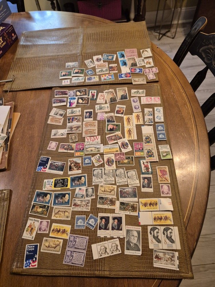 Collection of one hundred and thirty mint condition 1970s US stamps