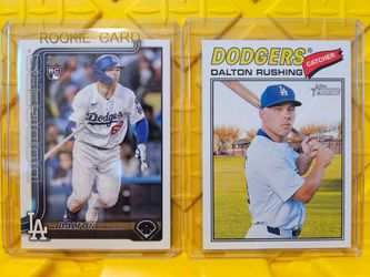 Dalton Rushing Topps Baseball Card Set