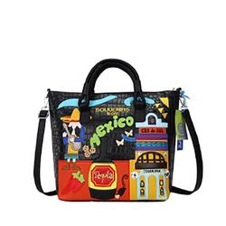 New for 2022, This Women'S Retro Portable Messenger Bag Features Handmade Creative Graffiti And Embroidery, Perfect for Wearing Across The Shoulder Or