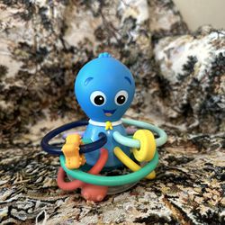 Baby Einstein Ocean Explorers Opus’s Shake & Soothe Teether Toy & Rattle, Ages 0 Months and Up
