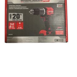 CRAFTSMAN V20 Brushless RP1/2" Hammer Drill CMCD732B(Tool Only)-Taladro Percutor