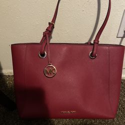 Large dark Red Michael Kors Purse