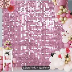 Pink Shimmer Wall