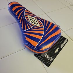 Alienation Psycho BMX - Orange/Blue 140mm Width Vinyl Faux Leather