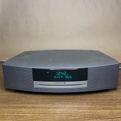 Bose Wave Music System III CD AM/FM Radio /Aux Titanium Silver w/ Remote