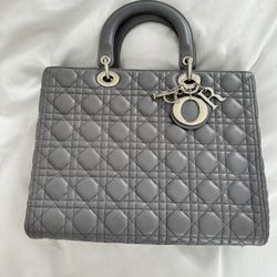 Lady Dior Gray Big Bag