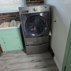 Grey Kenmore Elite Washer&Dryer