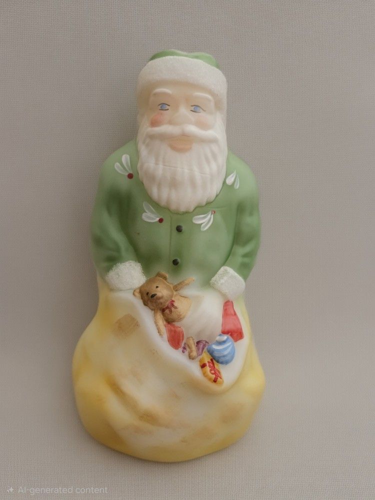 Fenton Art Glass Kneeling Santa