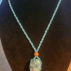 Ruby Fuchsite stone necklace 