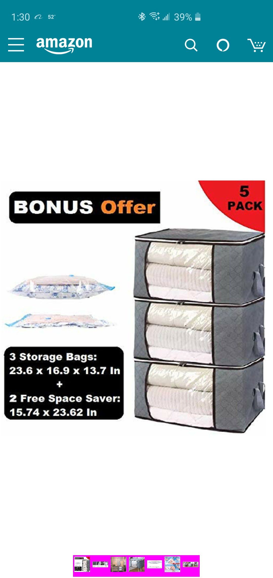 Large Storage bags available on Amazon