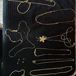 47 Pieces Of Quality Gold Plated Jewelry 