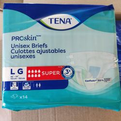 Tena Unisex Briefs - New & Unopened - Adult Diapers