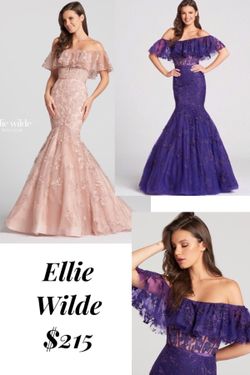 New With Tags Ellie Wilde Formal Gown $215