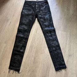 Purple Brand Black Distressed Jeans SZ 30