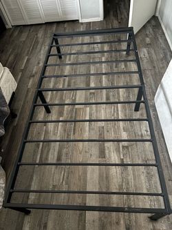 Black Metal Platform Bed Frame