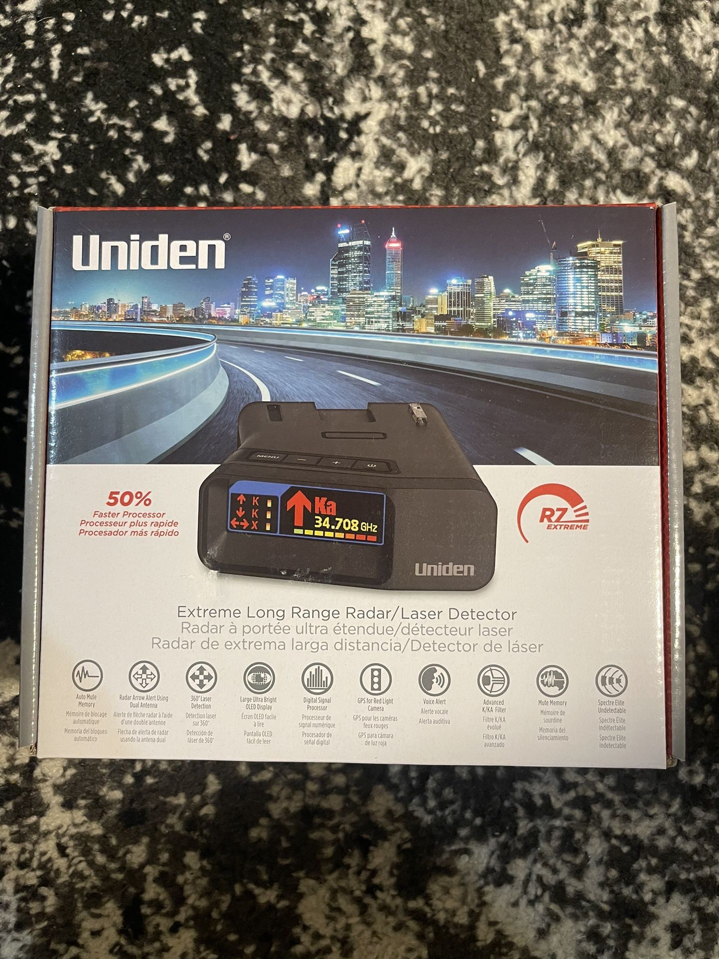 Uniden - Extreme Long-Range Laser/Radar Detector with GPS and Threat Direction