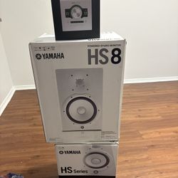 Two Yamaha Studio Monitors