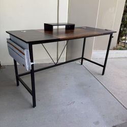 New In Box 56x24x30 Inch Tall Office Computer Desk Table With Removable Monitor Stand Tier Furniture 