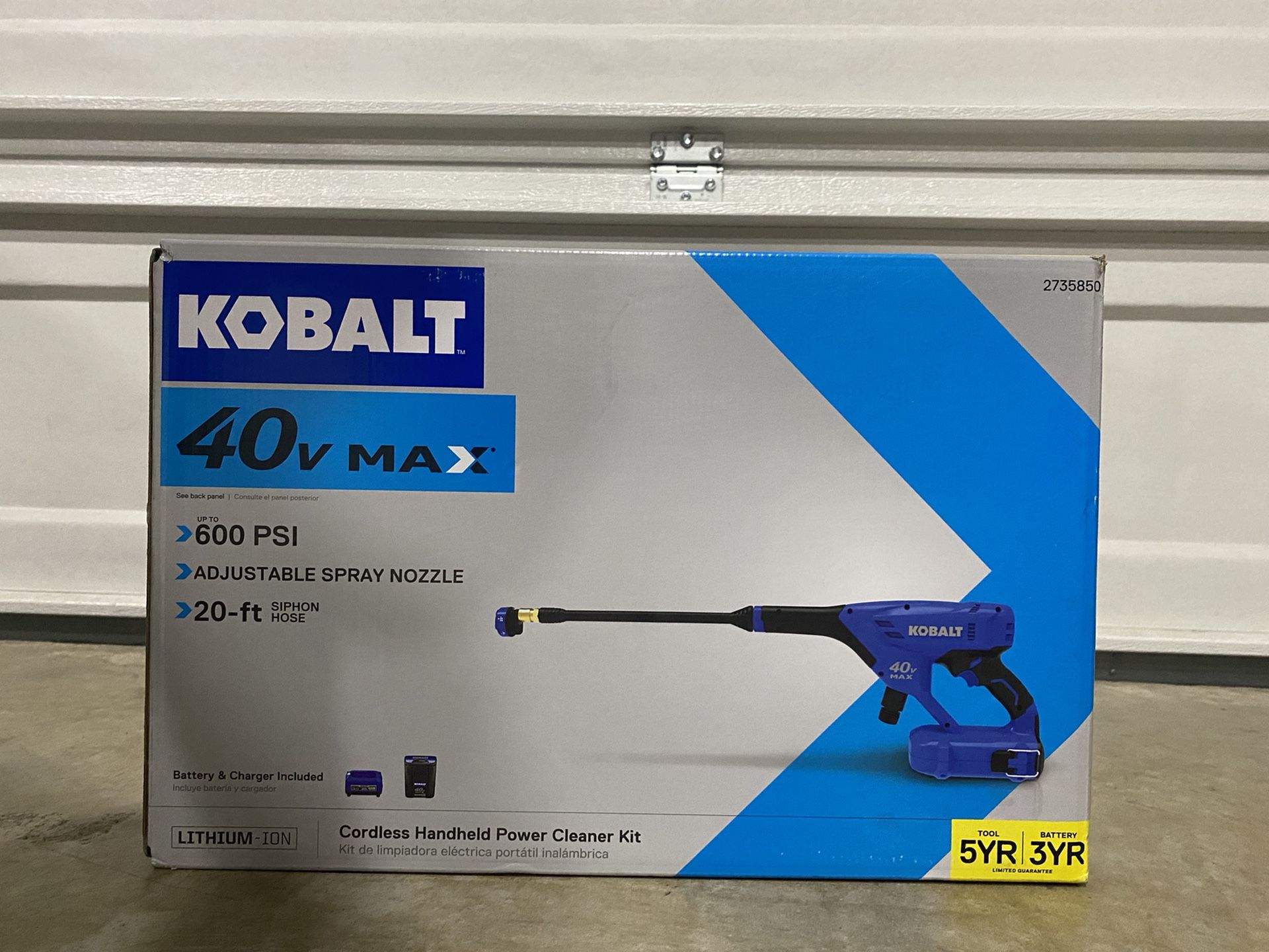 Brand New Kobalt Battery Operated Pressure Washer