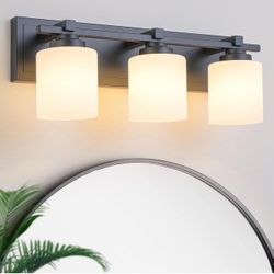 3 Light Modern bathroom light fixtures over mirror
