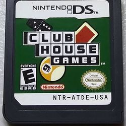 Clubhouse Games for Nintendo DS - club house game and manual