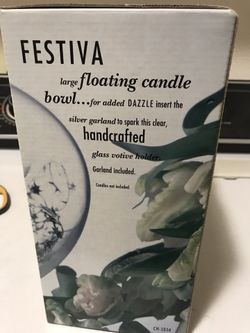 New! Festival floating candle bowl