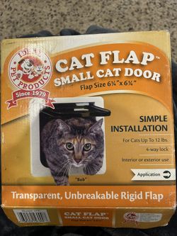 Cat Flap Small Cat Door white. New, open box