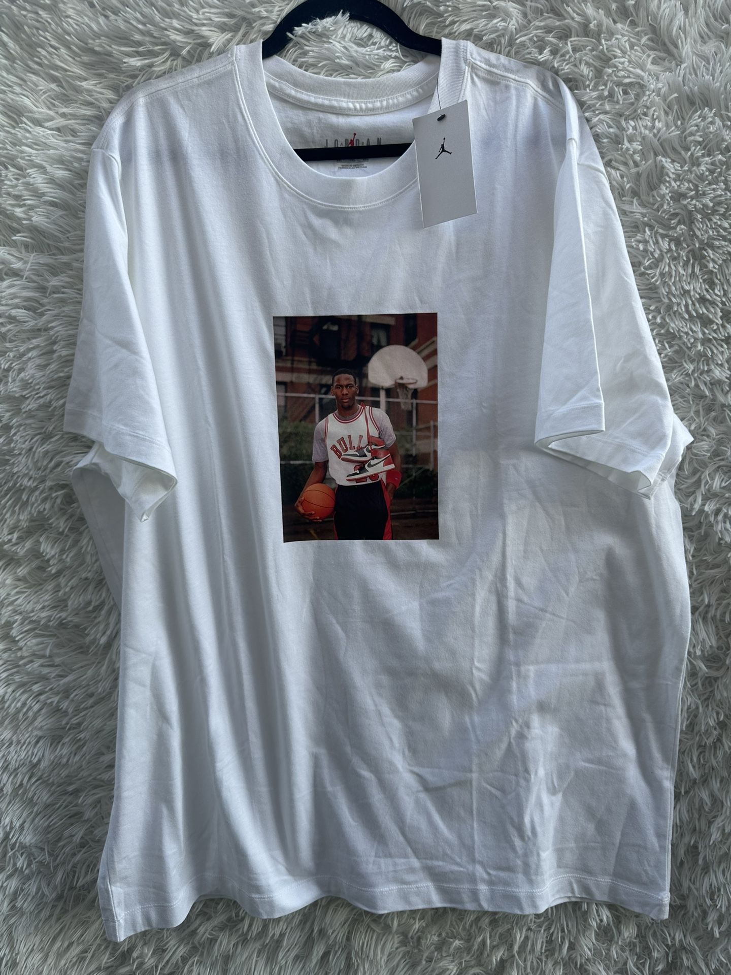 The New Jordan Cream Men's Short Sleeve Tee