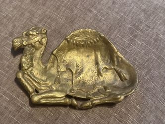 Brass Camel Trinket Dish