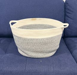 🧺 Rope Storage Basket with Handles