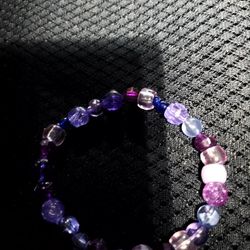 Beautiful Hand Made Plastic Braclet. size small