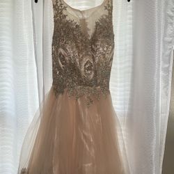 Blush Homecoming Dress