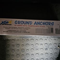 XDP Recreation 70113 Swing Set, Trampoline, & Patio Furniture Metal Ground Anchor Kit Hardware,Bronze Quantity  3